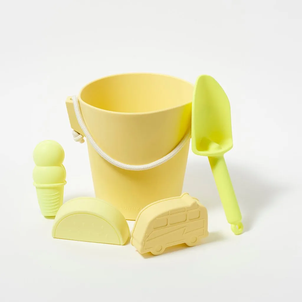 SUNNYLIFE Silicone Bucket & Spade Set Citrus