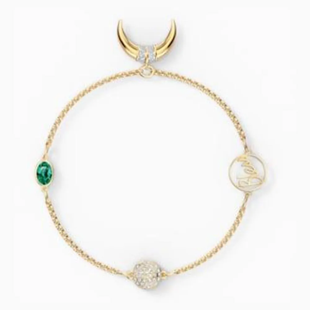Swarovski Remix Collection Horn Strand Emerlad Medium