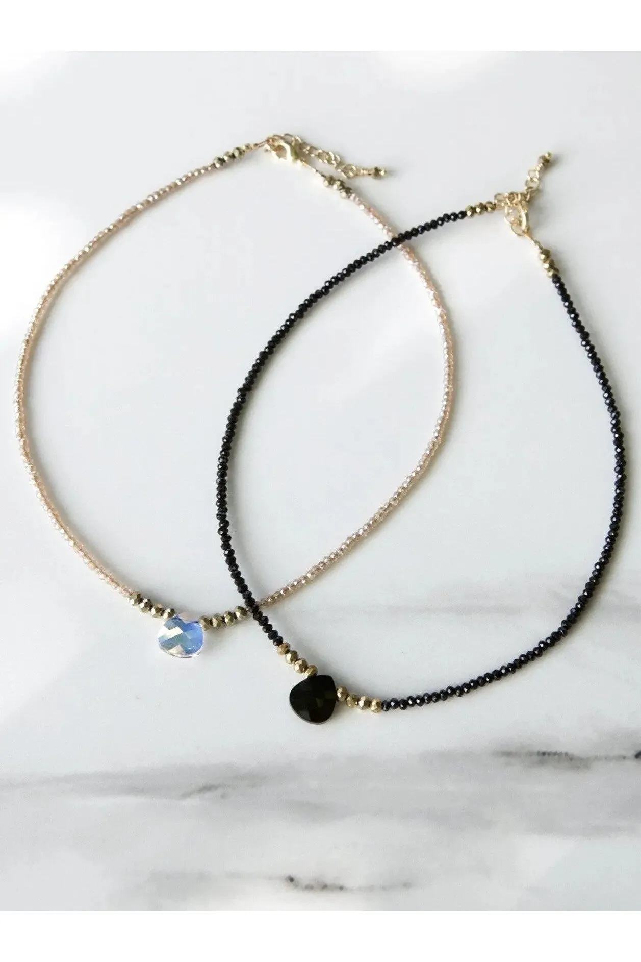 Swarovski tear drop Choker necklace