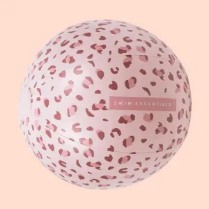 Swim Essentials Inflatable Beach Ball - Pink Leopard