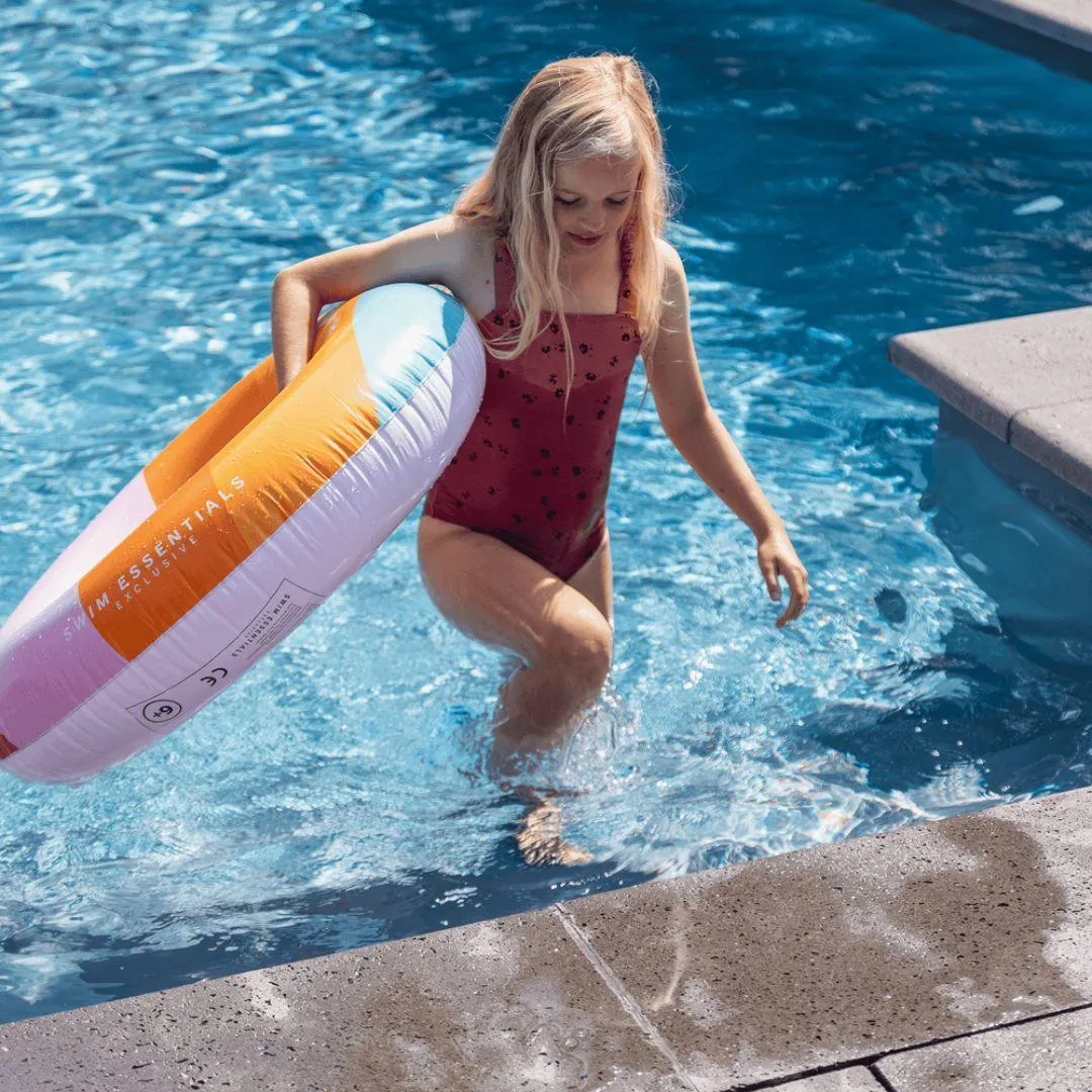 Swim Essentials Inflatable Rainbow Swimming Ring - 90cm