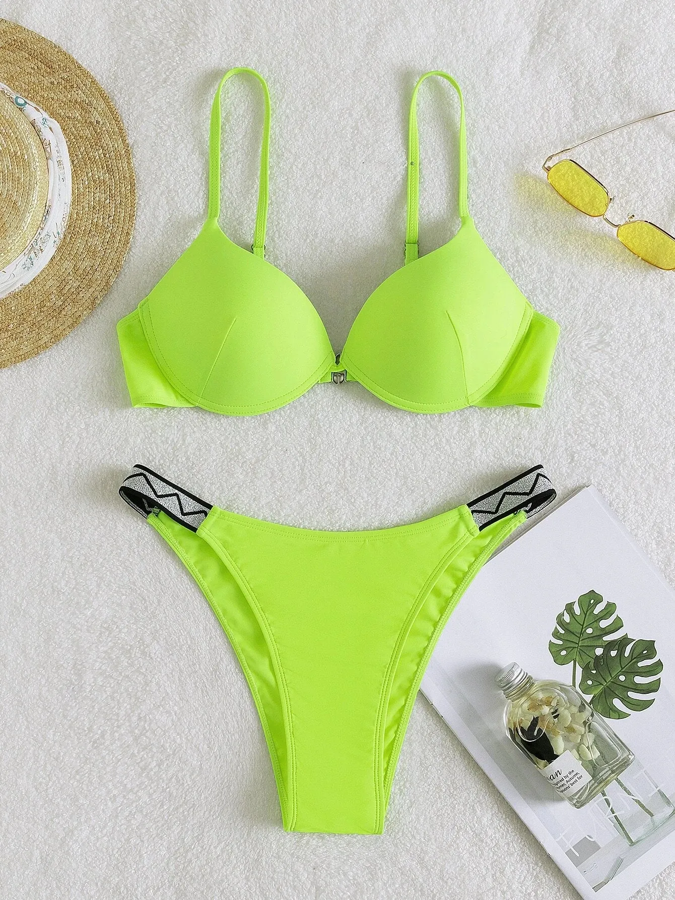 Swim Taped Push Up Bikini Swimsuit