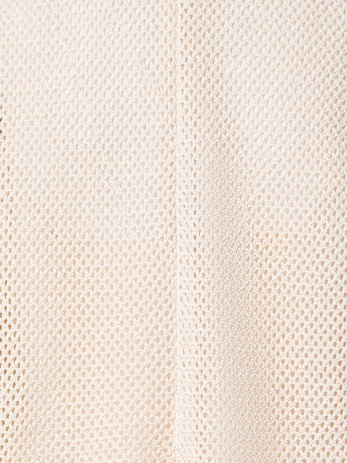 T-Shirt in Cotton Mesh wth Fringes