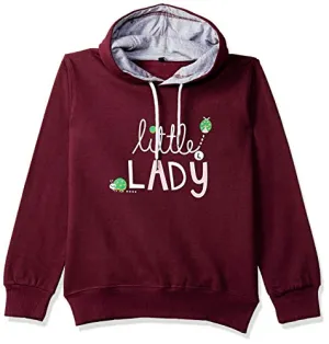 T2F Unisex-Child's Cotton Hooded Neck Sweat shirt (BYS-SS-09_Multicolor_9-10 Years_Red, Maroon_9 Years-10 Years)