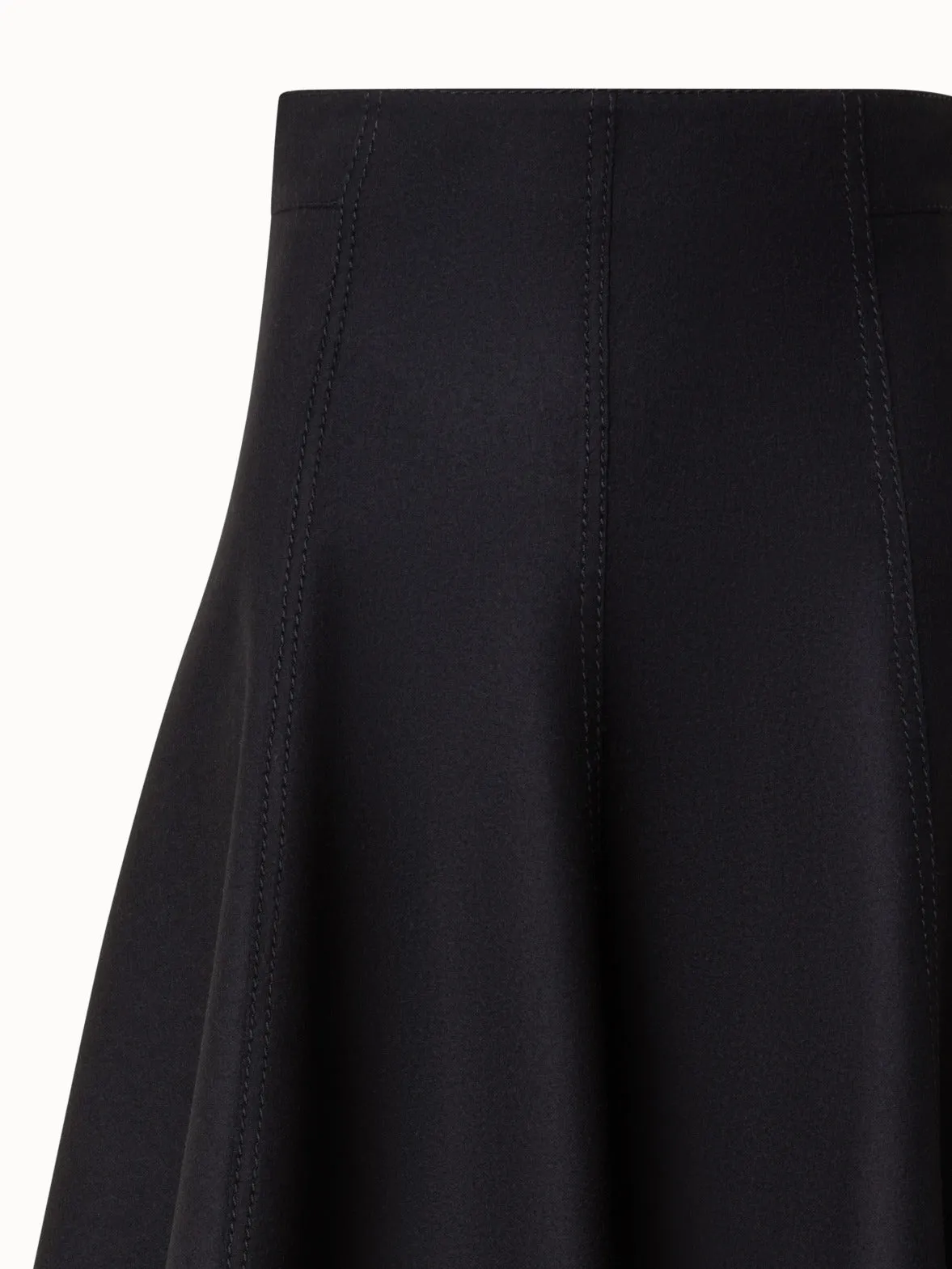 Taglio Vivo Midi Skirt with Fringes