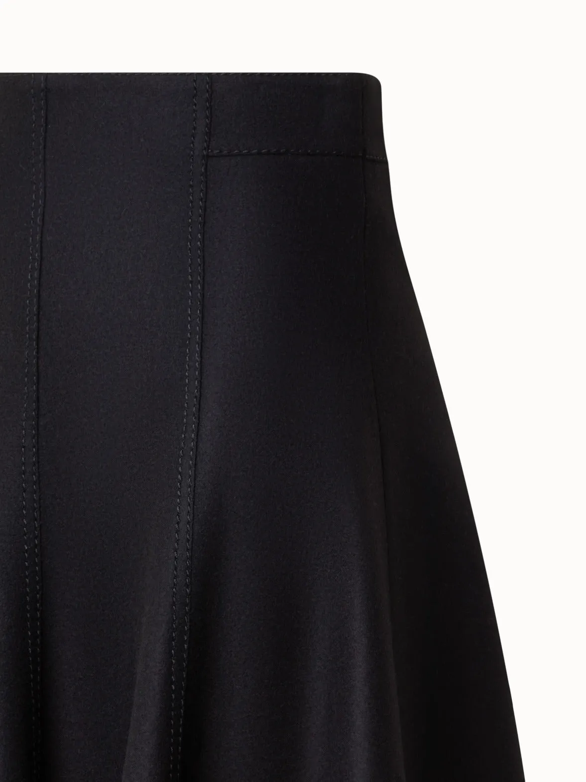 Taglio Vivo Midi Skirt with Fringes