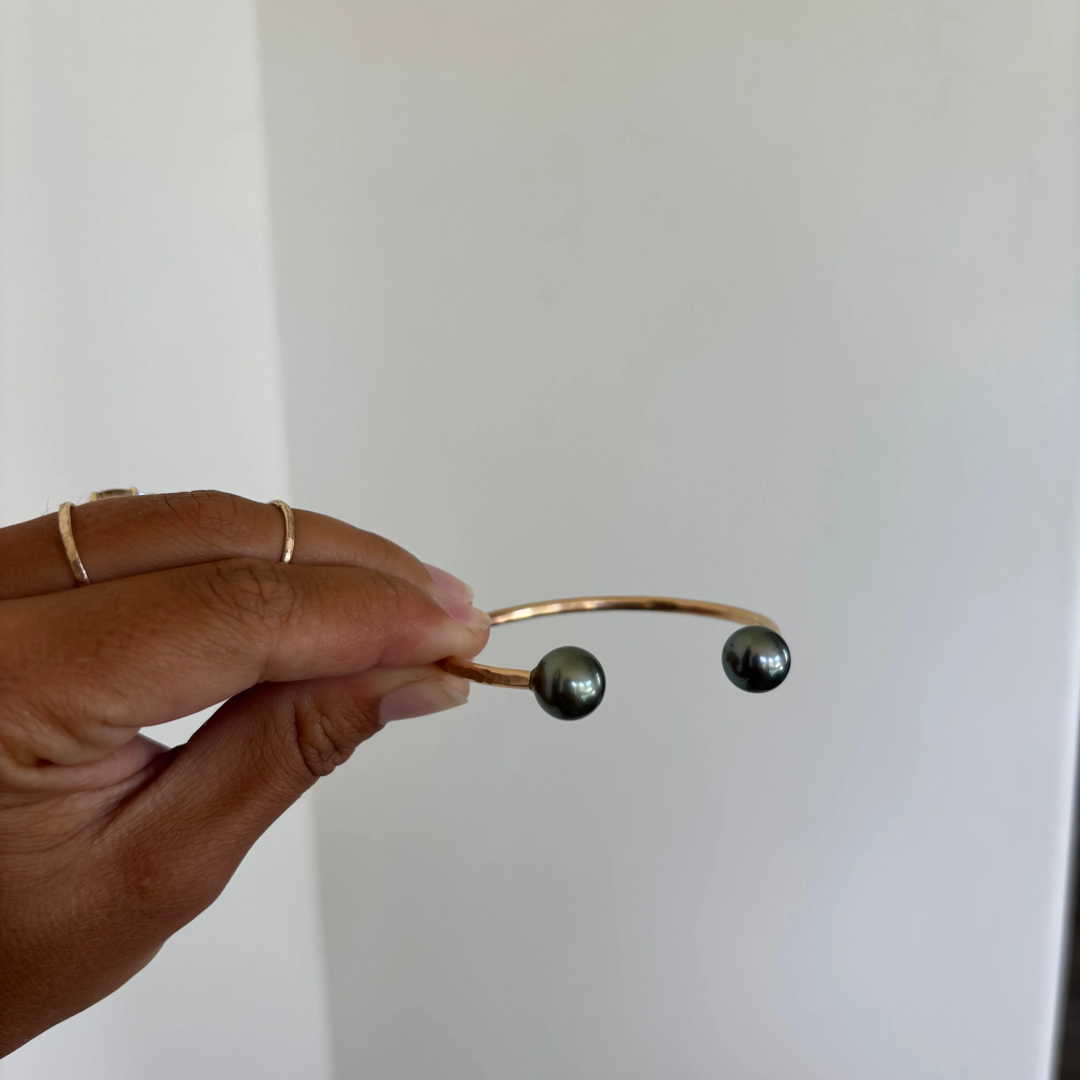 Tahitian Pearl Cuff - Gold Fill