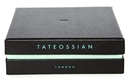 Tateossian Men's Diamond Giza Yellow Gold Clasp Leather Bracelet