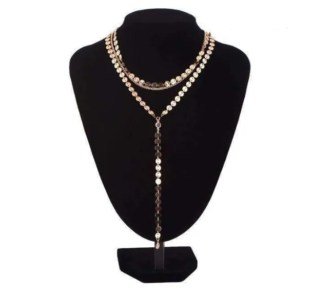 Tattoo Coin Choker One Layer/ Three Layers Lariat Y Chokers