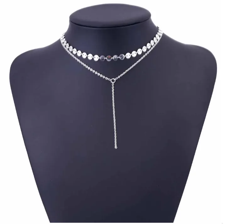 Tattoo Coin Choker One Layer/ Three Layers Lariat Y Chokers