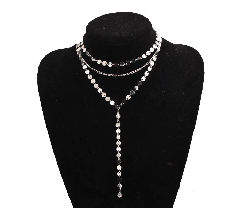 Tattoo Coin Choker One Layer/ Three Layers Lariat Y Chokers