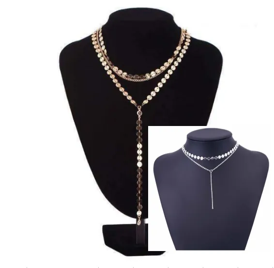 Tattoo Coin Choker One Layer/ Three Layers Lariat Y Chokers