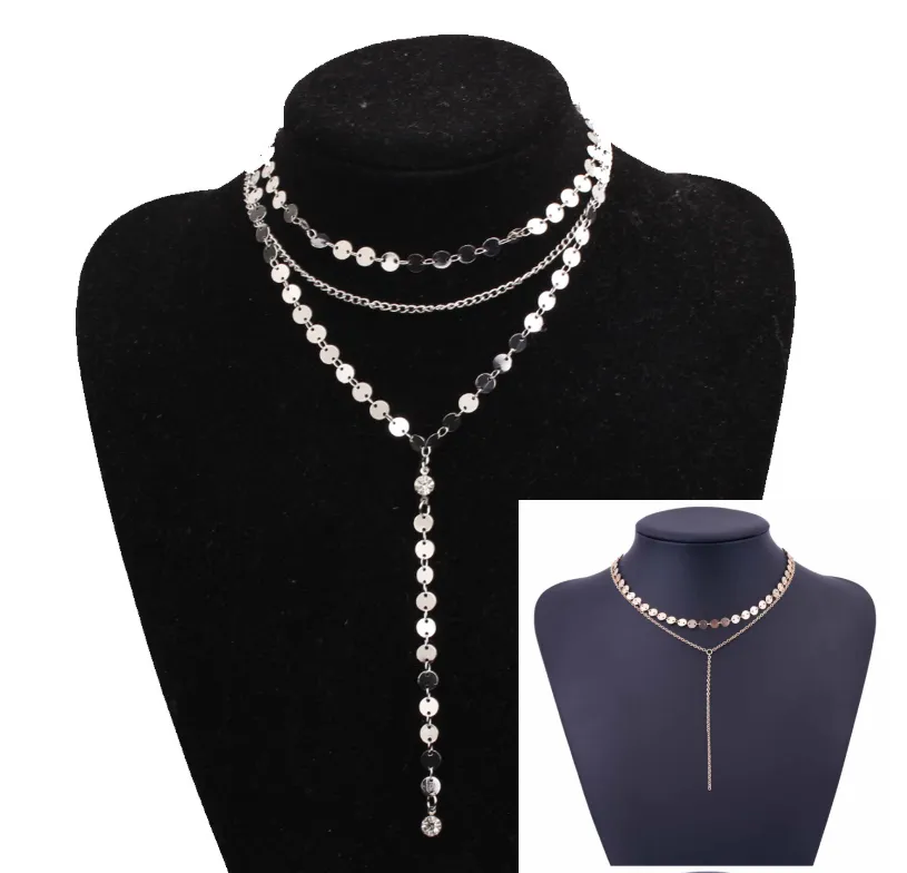 Tattoo Coin Choker One Layer/ Three Layers Lariat Y Chokers