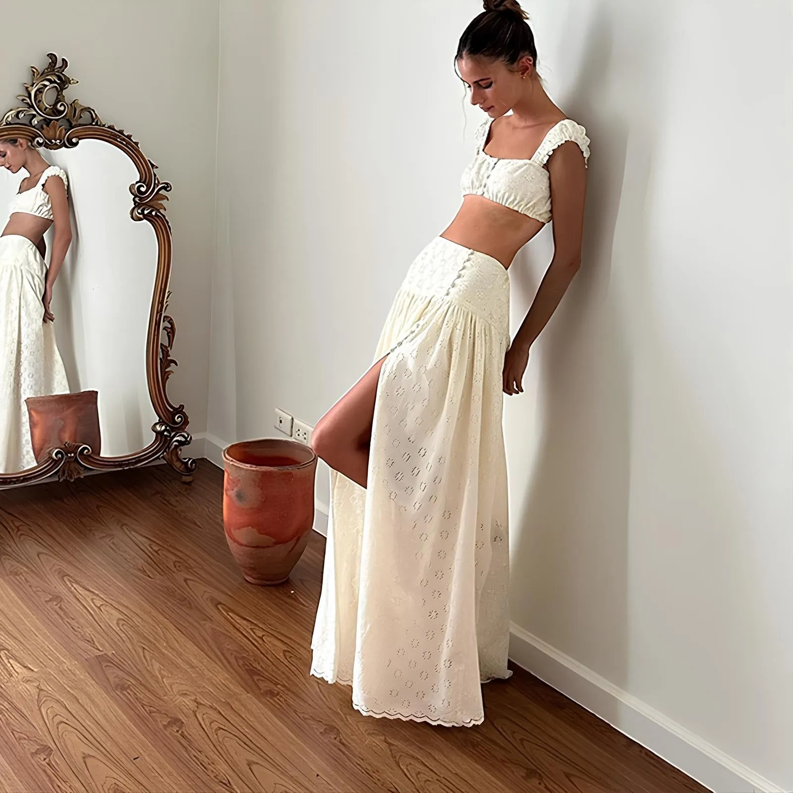 Temperament Street Slim Fit Two-Piece Set – Chic, Bold & Elegant