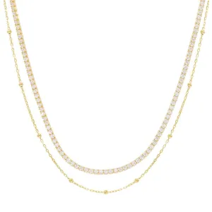 Tennis & Ball Chain Choker