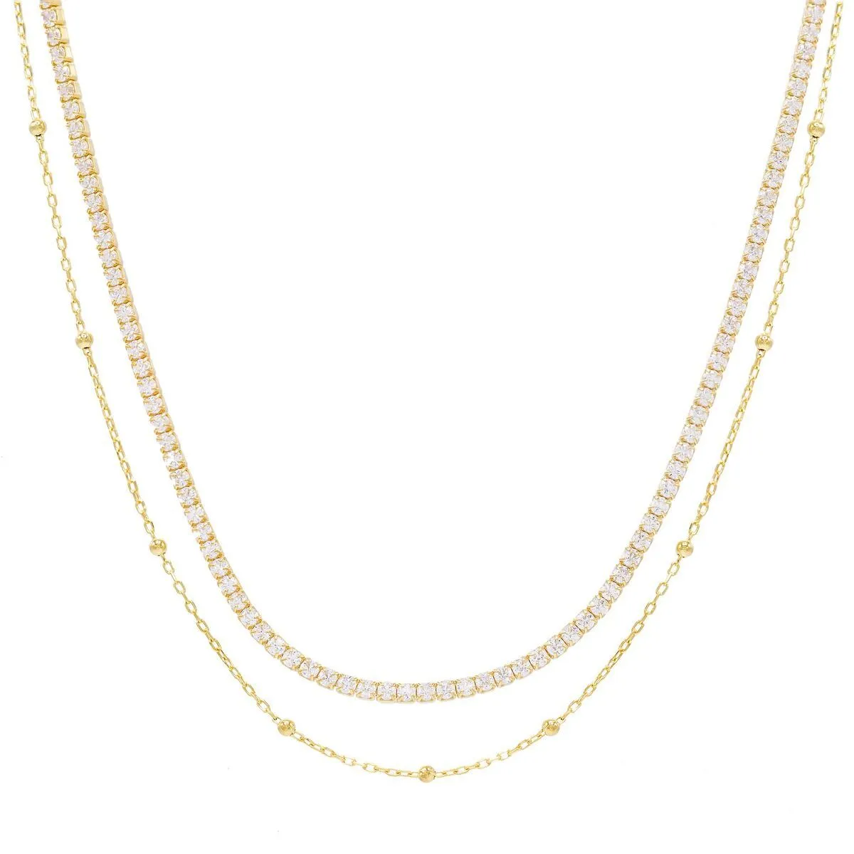 Tennis & Ball Chain Choker