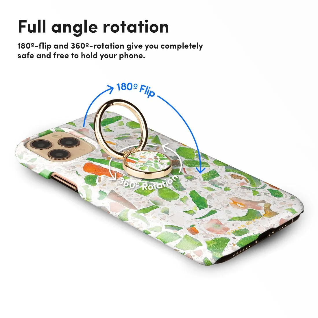 Terrazzo Green | Phone Ring Holder  (Non-MagSafe)