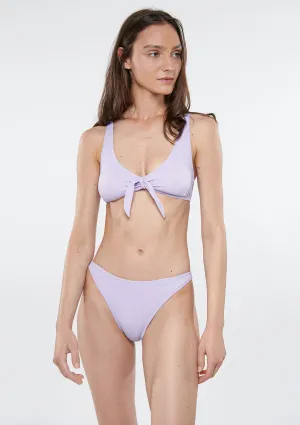 Textured Lilac Bikini Top