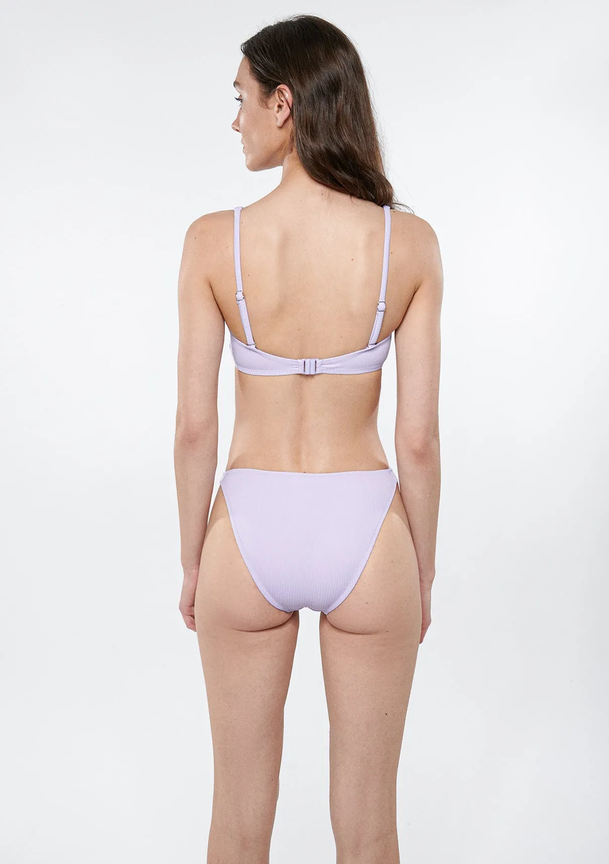 Textured Lilac Bikini Top