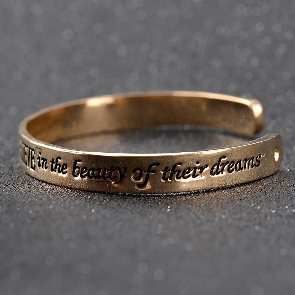THE FUTURE BELONGS TO THOSE Inspirational Leather Bracelet