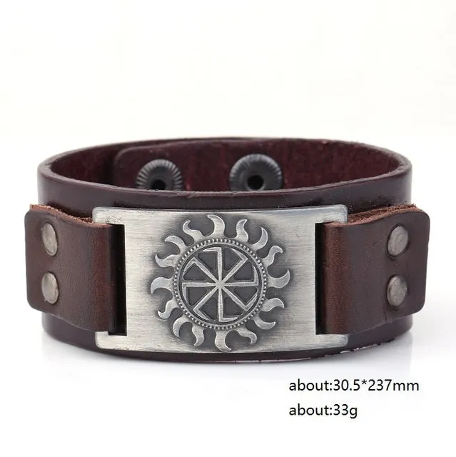 THE KOLOVRAT - SUN SYMBOL VIKING BRACELET