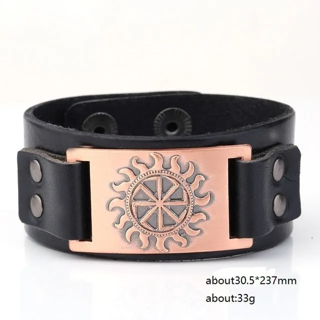 THE KOLOVRAT - SUN SYMBOL VIKING BRACELET