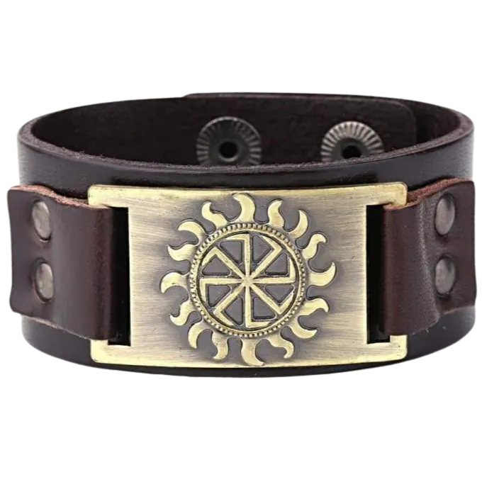 THE KOLOVRAT - SUN SYMBOL VIKING BRACELET