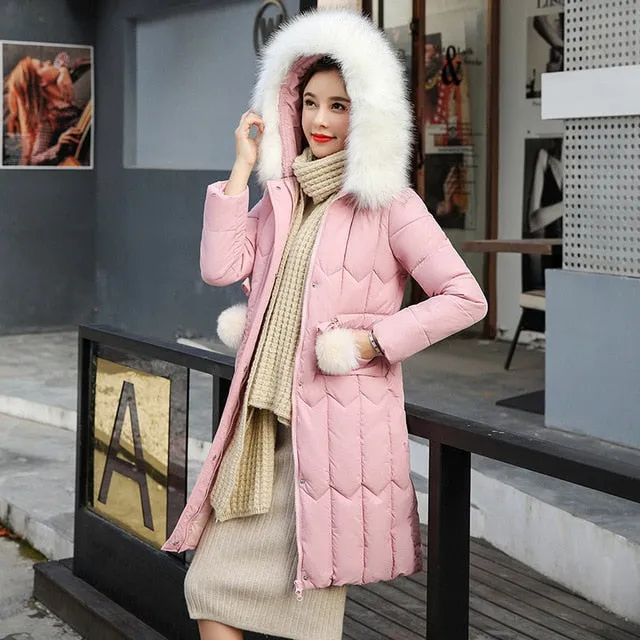 Thick Long Down  Winter Jacket
