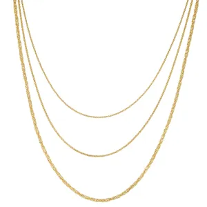 Three In One Mesh Chain Necklace