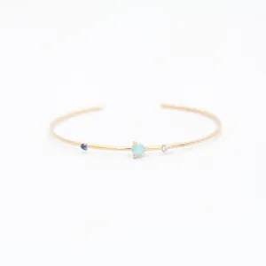 Three Stone Opal Cuff