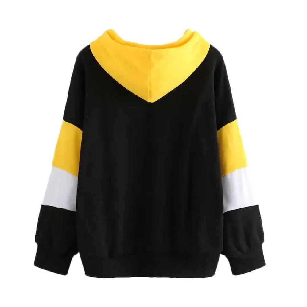 Three Tone Fleeced Hoodie