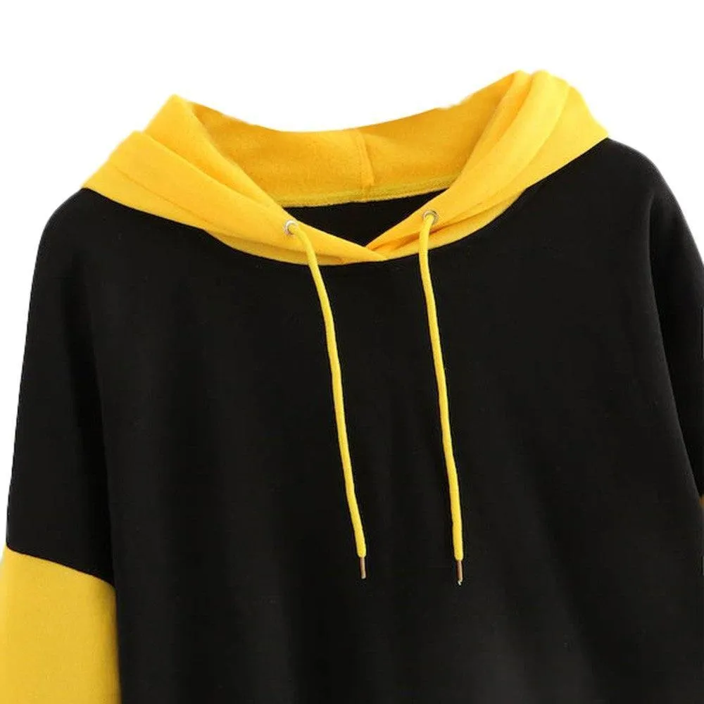 Three Tone Fleeced Hoodie
