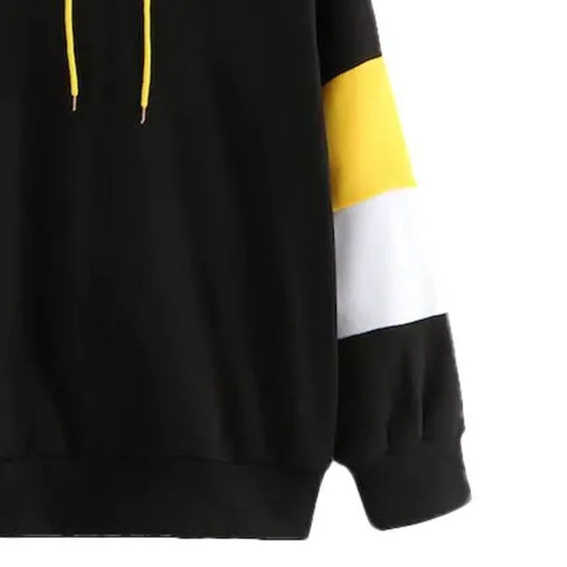 Three Tone Fleeced Hoodie