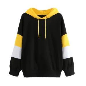 Three Tone Fleeced Hoodie