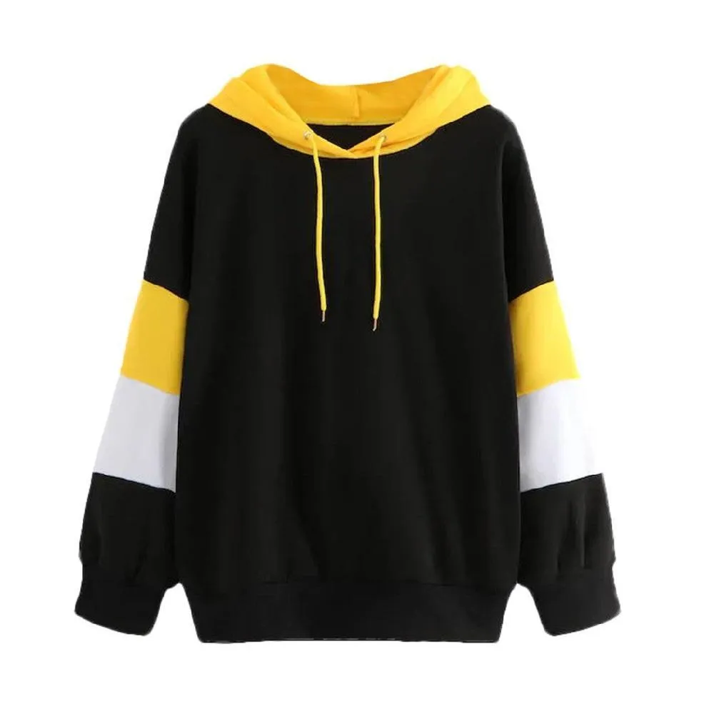 Three Tone Fleeced Hoodie