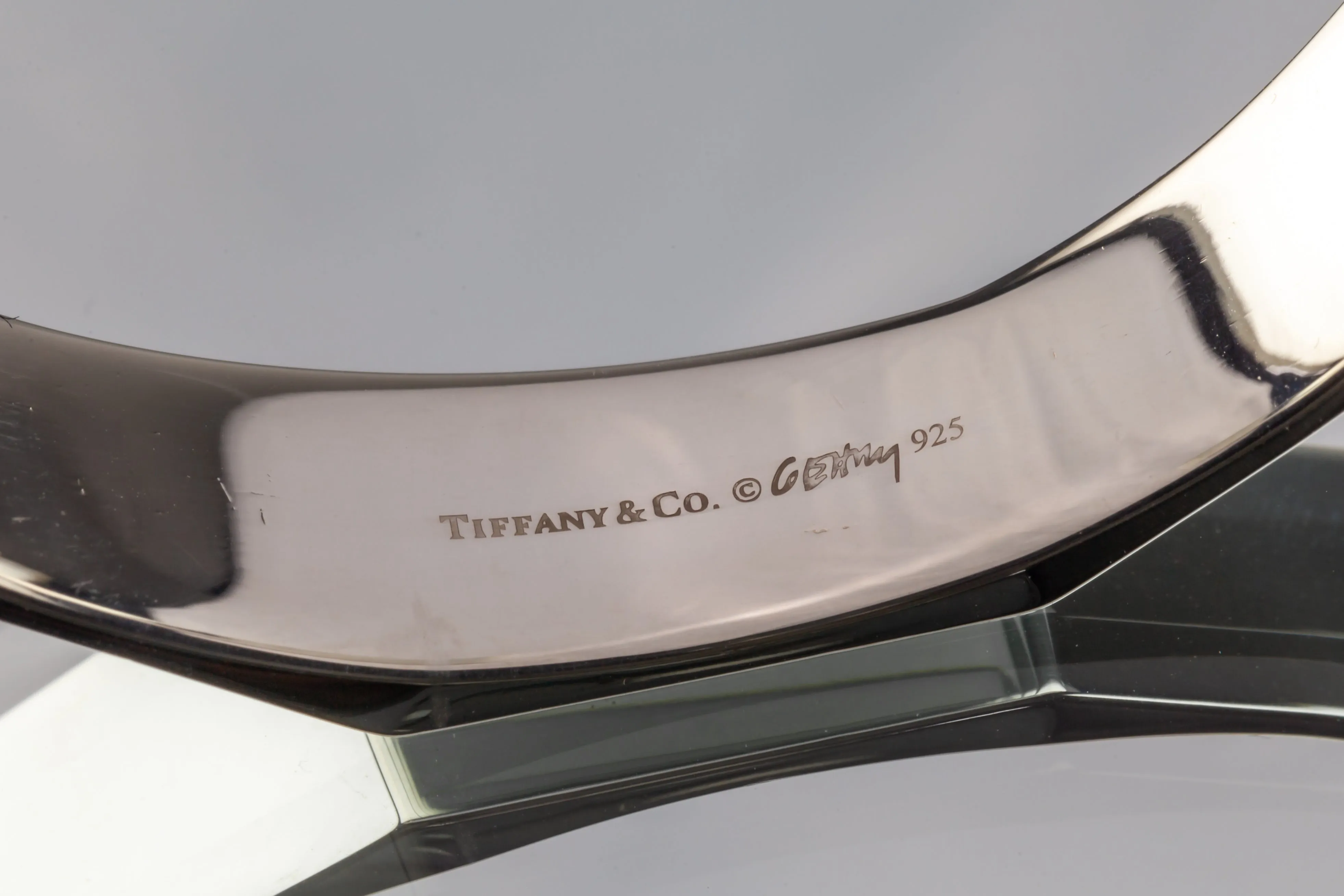 Tiffany & Co. Sterling Silver Frank Gehry Narrow Fold Small Cuff Bracelet