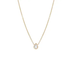 Topaz Mixed Shape Bezel Necklace 14K