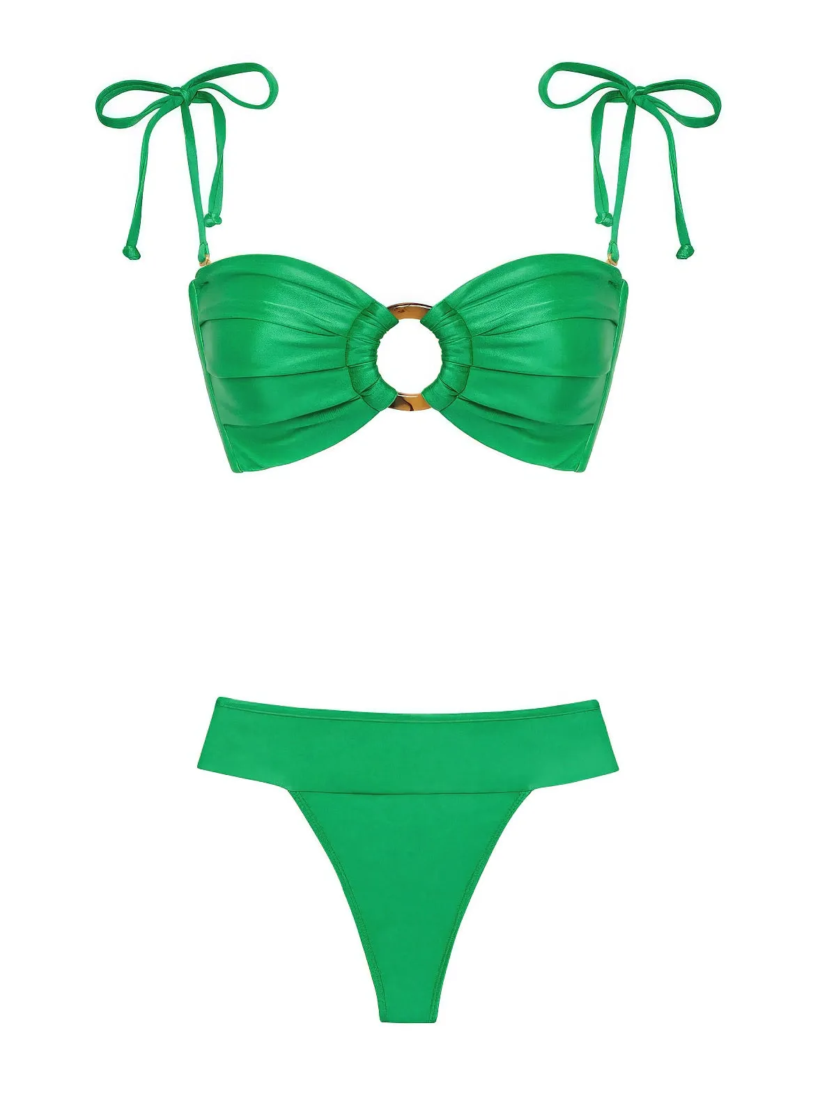 Tori Ties Bandeau-Tamarindo Bikini ::RET