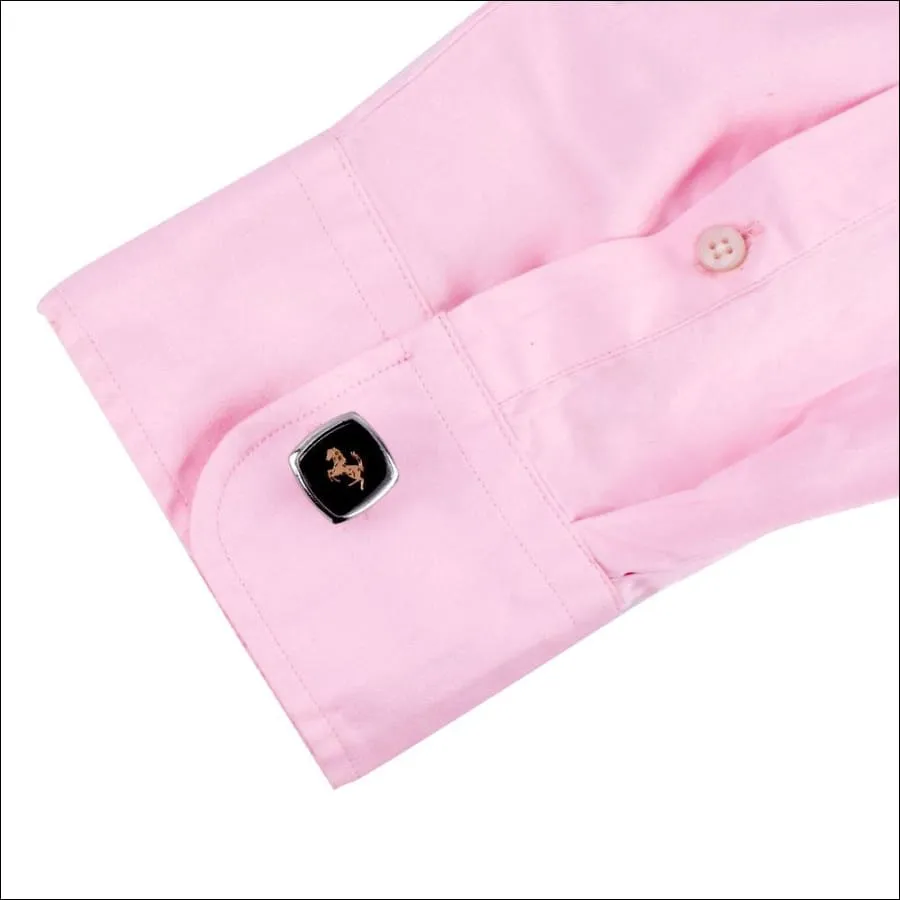 Trevor Horse Black Cufflinks