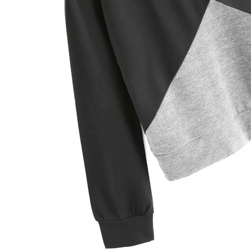 Tri-Color Patchwork Sweatshirt