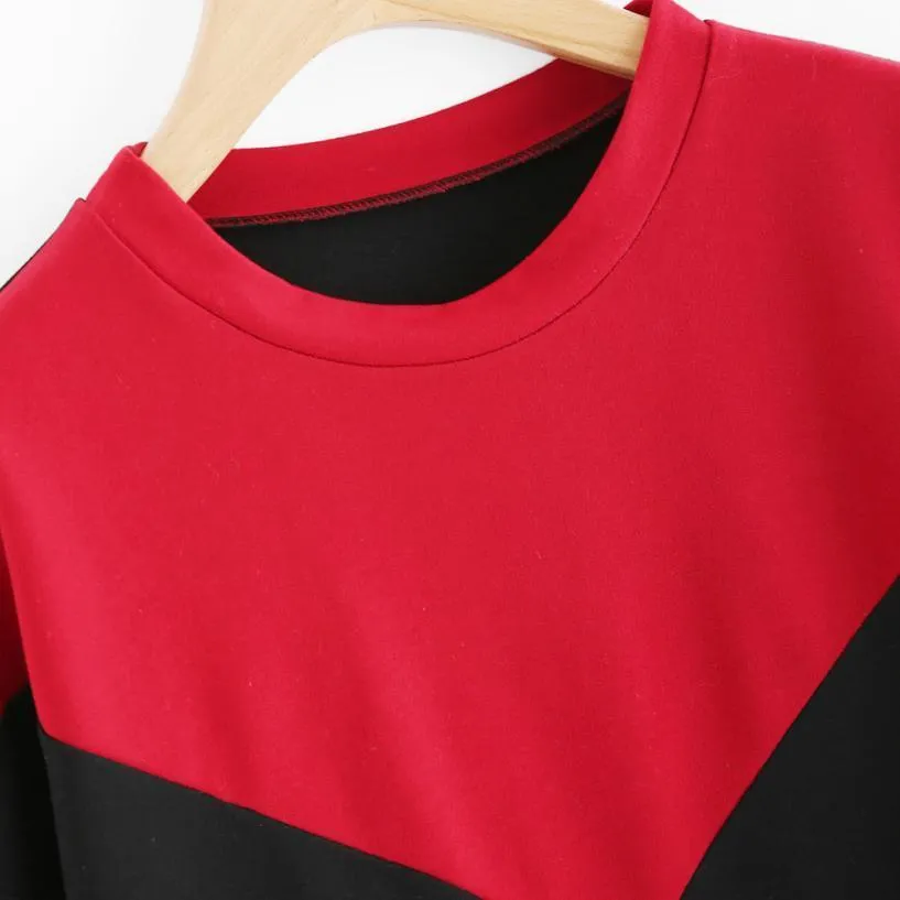 Tri-Color Patchwork Sweatshirt