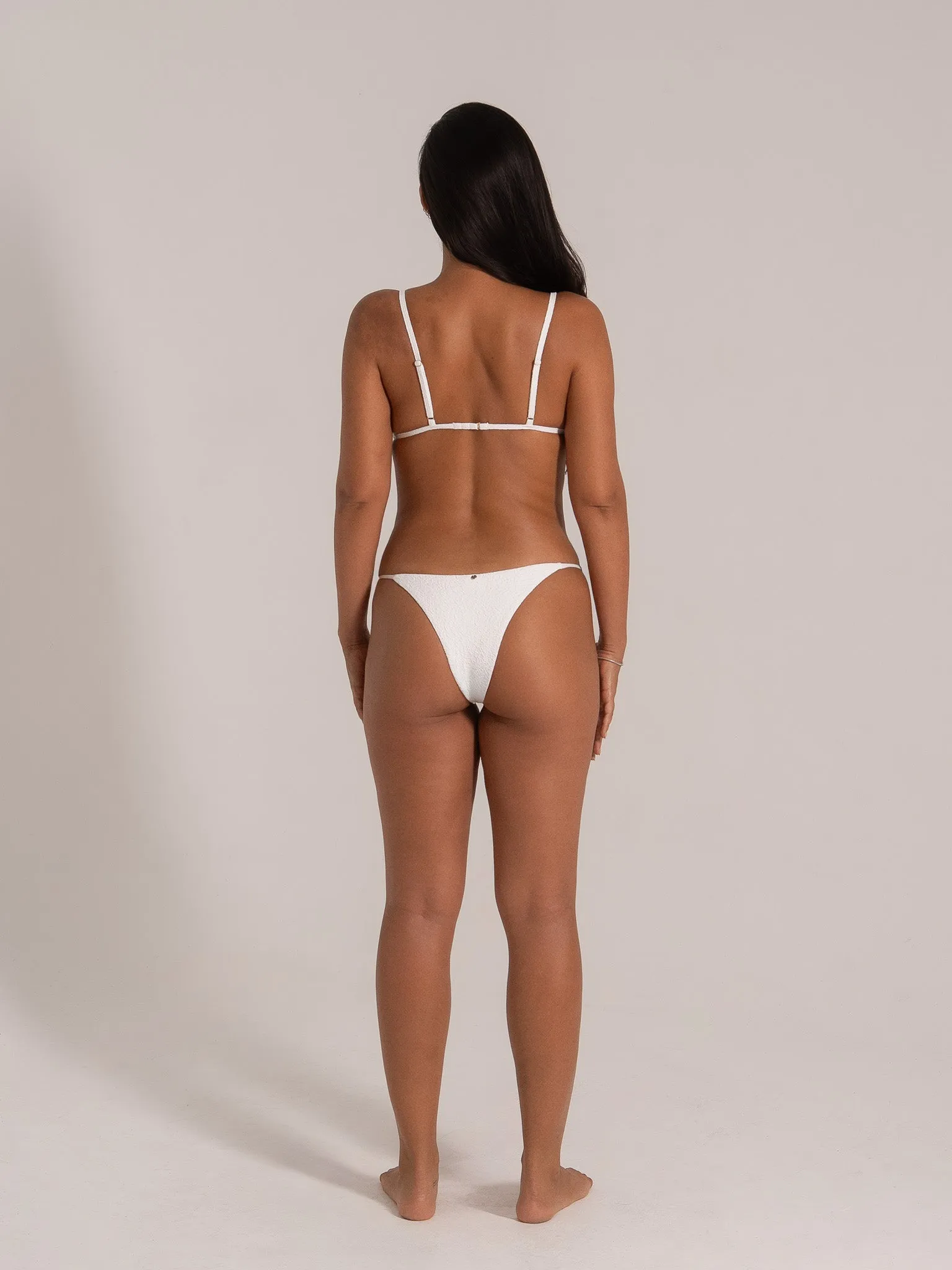 Triangle  Bikini Set - Brown - Black - White