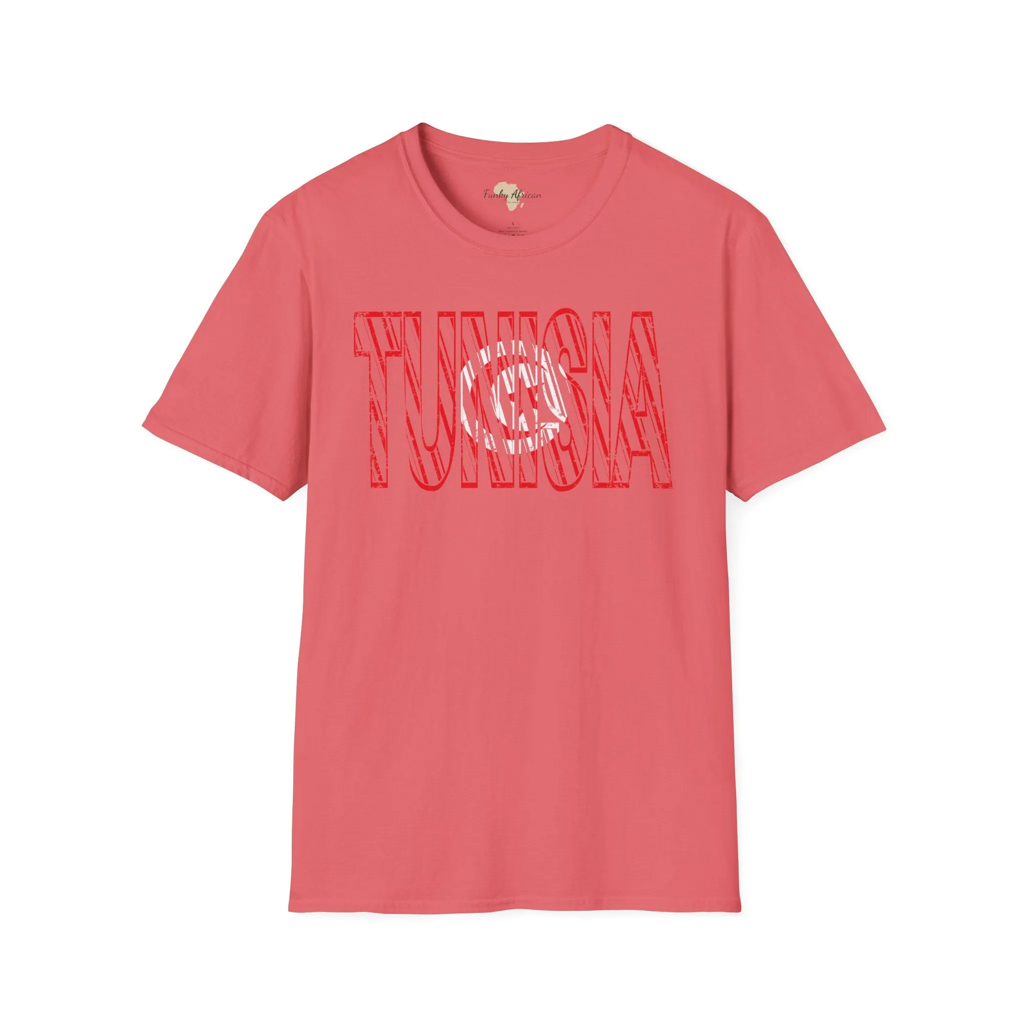 Tunisia text unisex softstyle tee