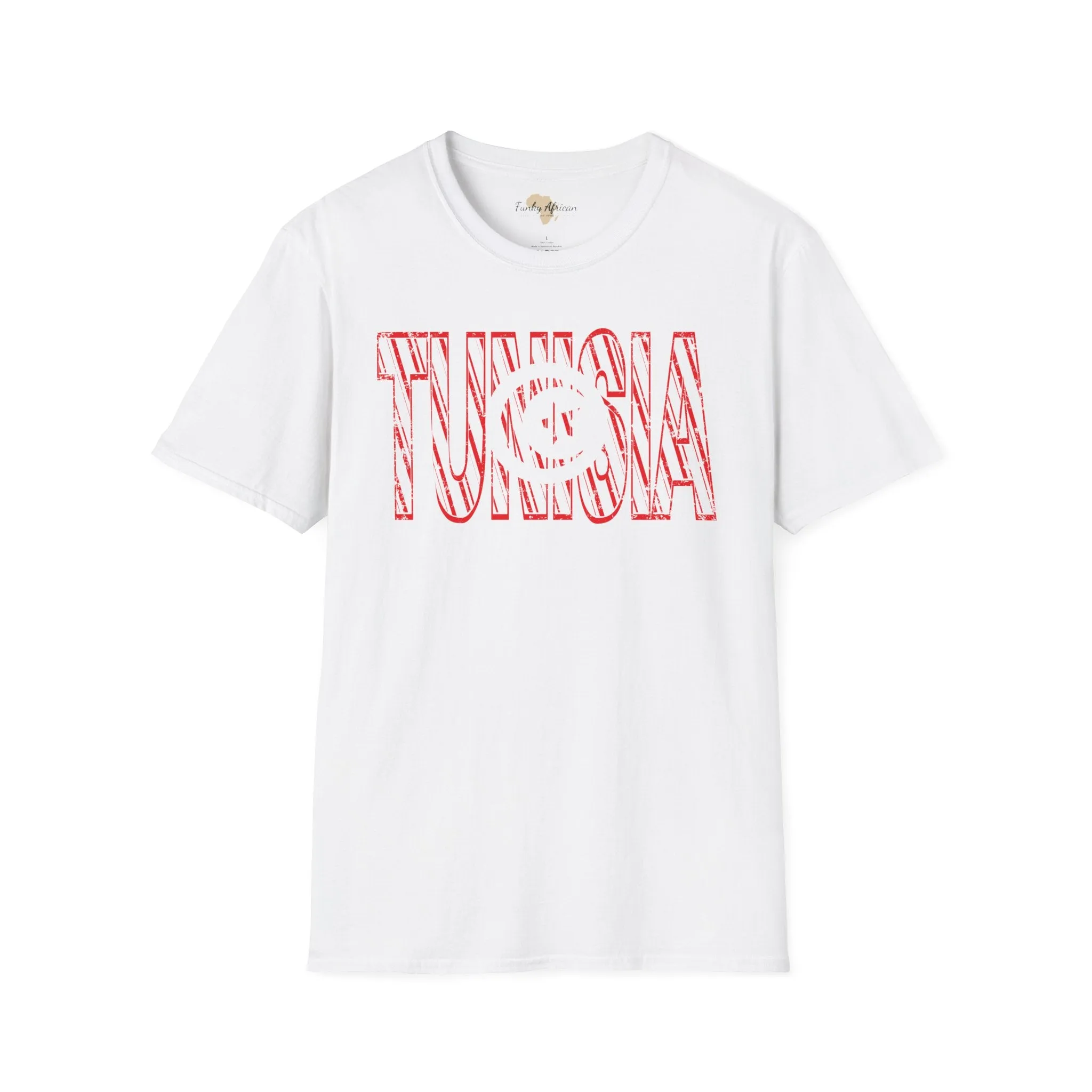 Tunisia text unisex softstyle tee