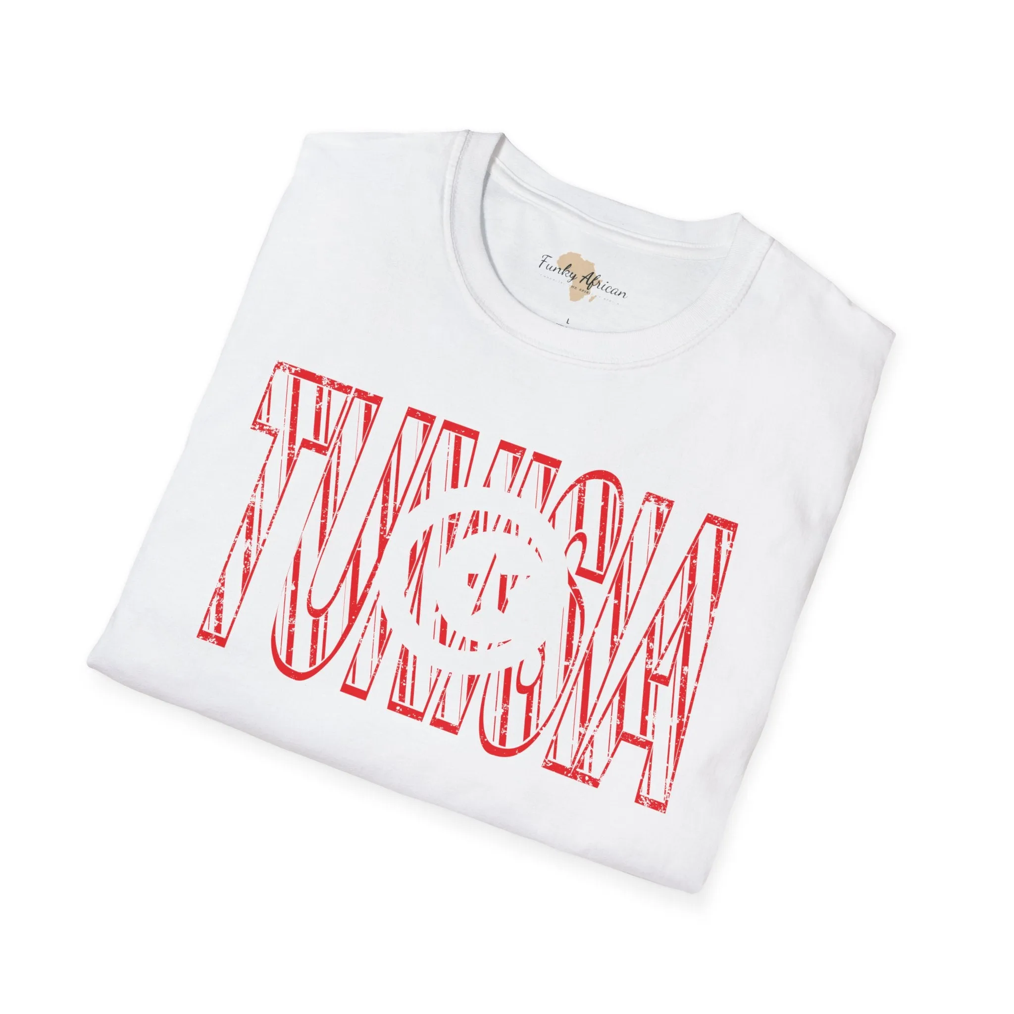 Tunisia text unisex softstyle tee