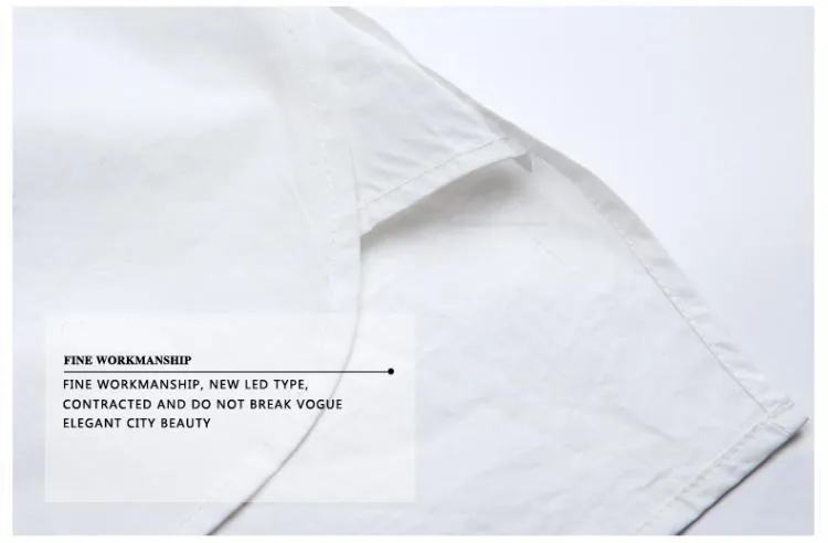 Turn-Down Collar Button-Up Shirt