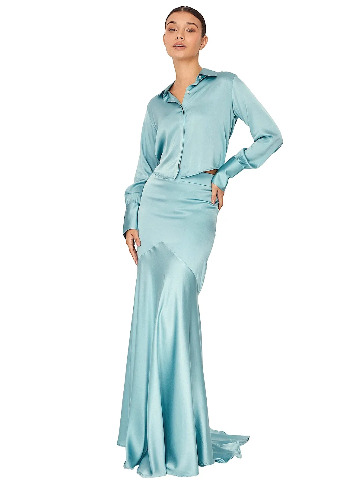 Turquoise 523 Mermaid Skirt