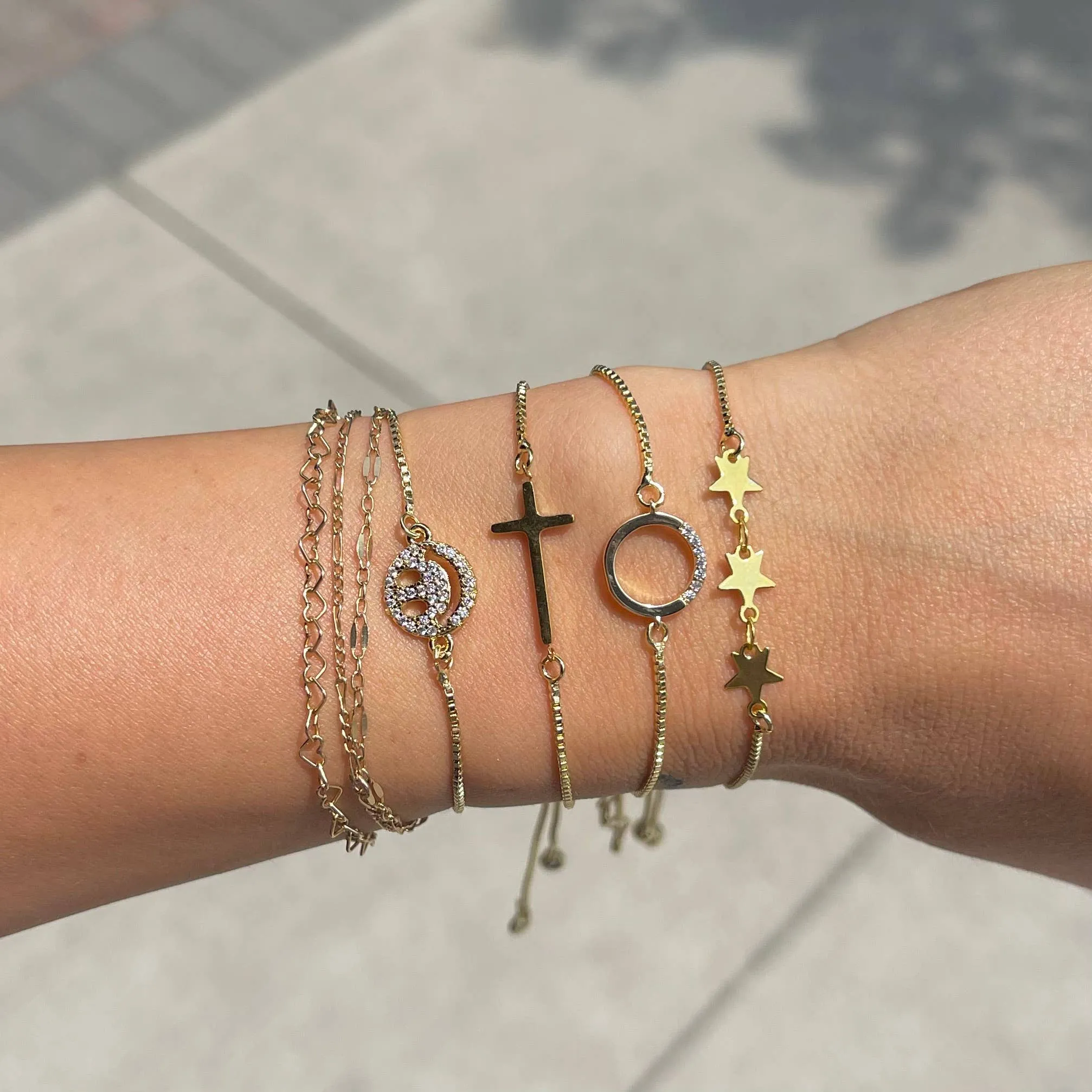 Twilight Gold Slider Bracelet