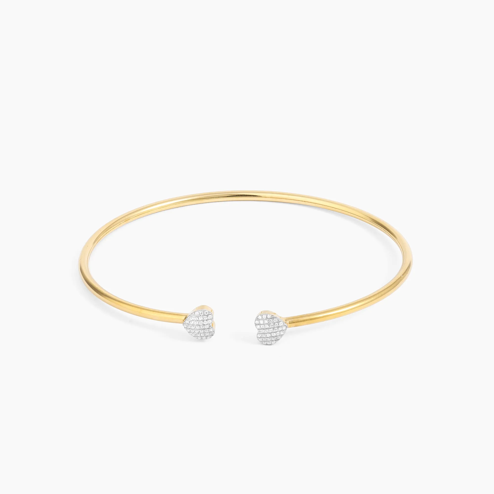 Twin Hearts Cuff Bracelet