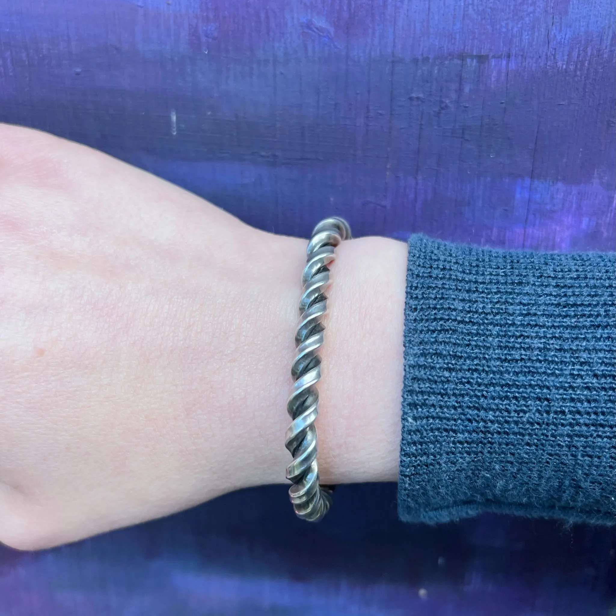Twisted Sterling Cuff Bracelet